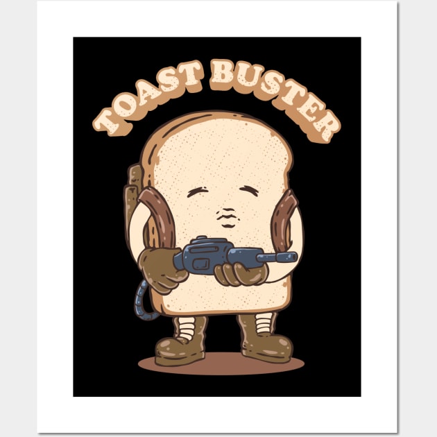 Toast Buster: Ghost-Busting Bread Wall Art by LukmannHak